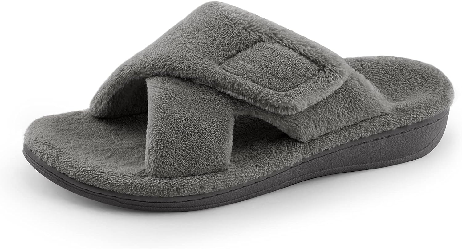 Fuzzy Orthotic Arch Support Slippers for Plantar Fasciitis Relief