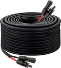 Solar Panel Extension Cable 8AWG 50FT - Durable, High-Temperature