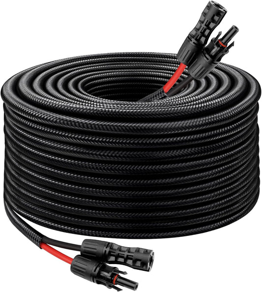 8AWG Solar Panel Extension Cable - 50FT Waterproof Wire
