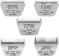 Size 30W+10W+7FW+5FW+4FW Detachable Grooming Blades Set - Multi Length