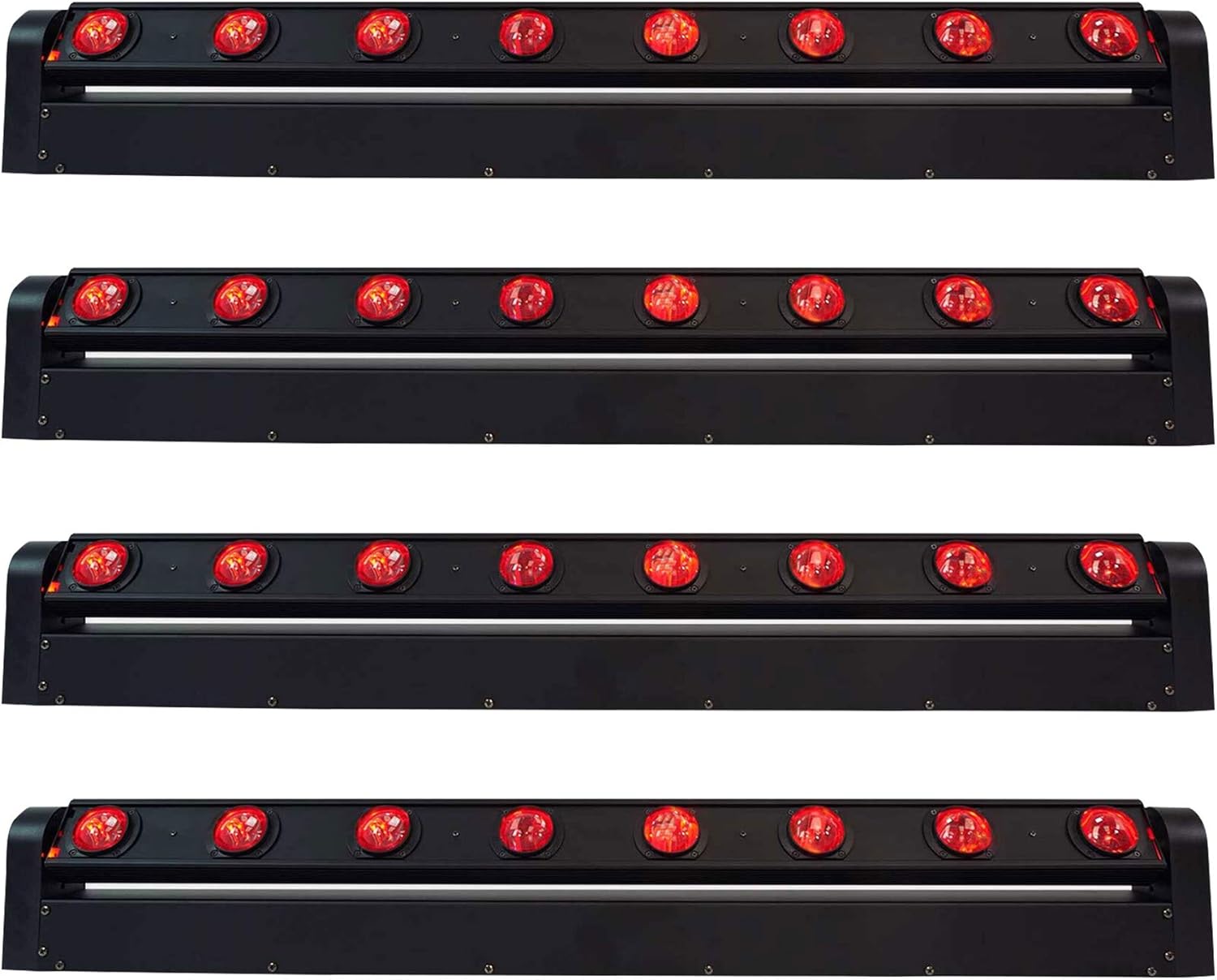 Rockville MOTIONSTRIP Motorized Moving Head RGBW Light Bar Set