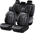 Coverado Car Seat Covers Full Set - Luxury Nappa Leather Seat Covers