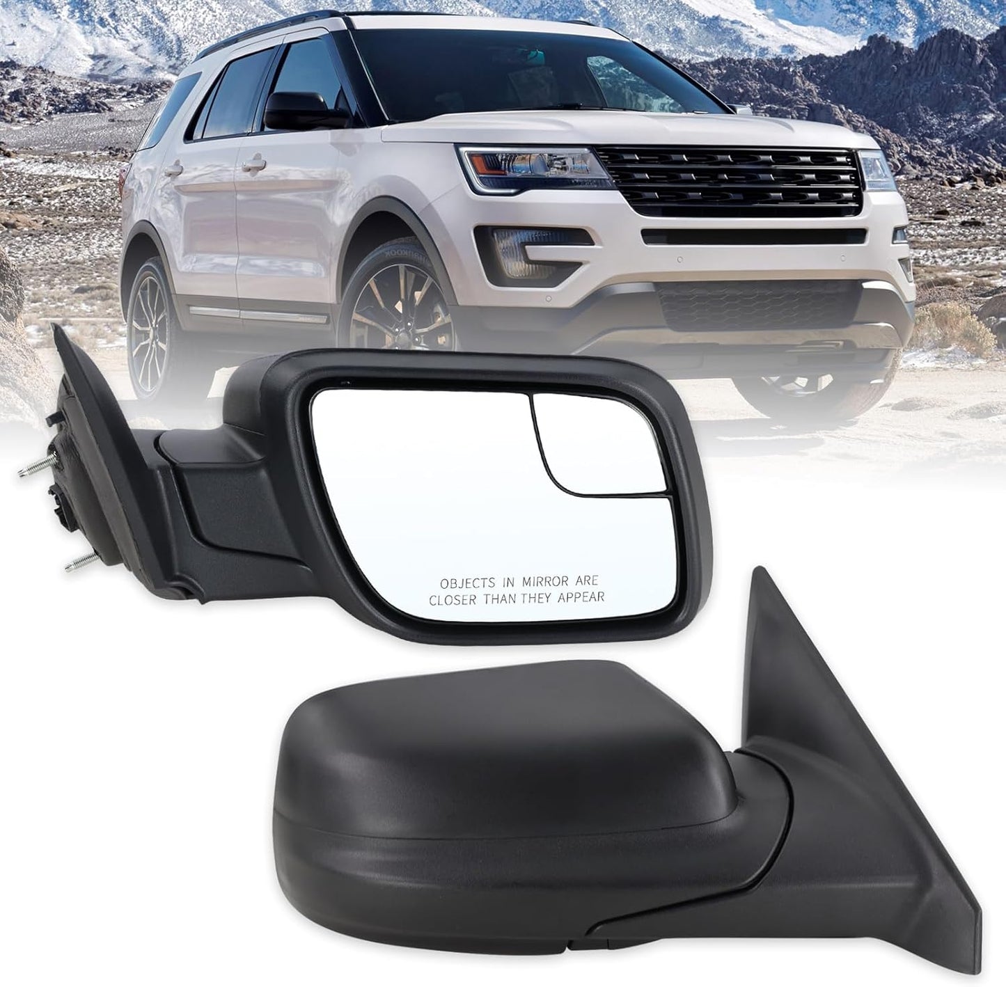 Right Passenger Side Mirror for 2011-2019 Ford Explorer Models
