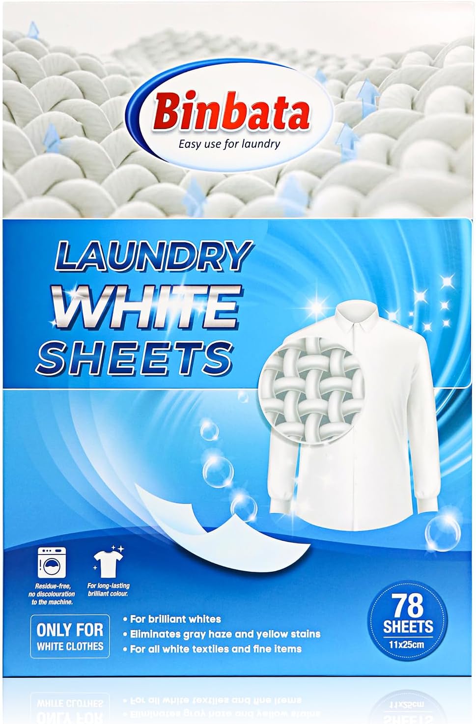 Binbata Eco Laundry Whitener Sheets - Brighten Safely