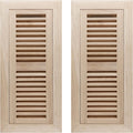 Oak Floor Register for 4x12 Inch Duct Holes - Unfinished Design