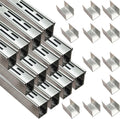Pool Deck Drain 1.25-in Wide x 39.3-ft Long - Stainless Steel Channel