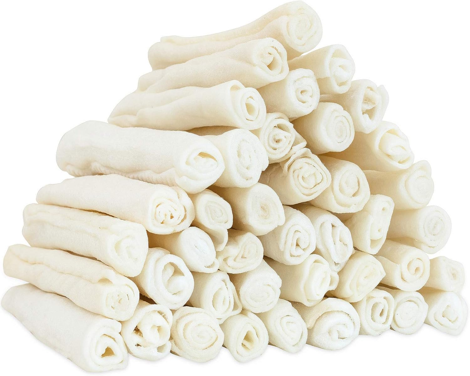 Dog Rawhide Rolls Twist Sticks Chew Treats for Small Dogs
