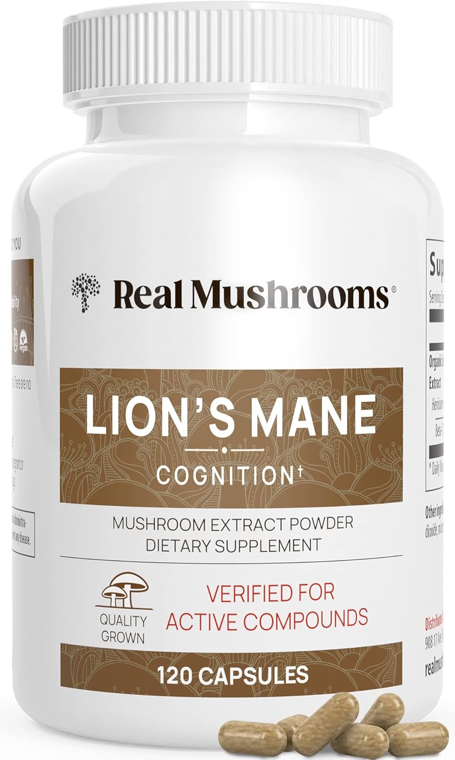 Lions Mane Mushroom Cognition Capsules for Brain Support