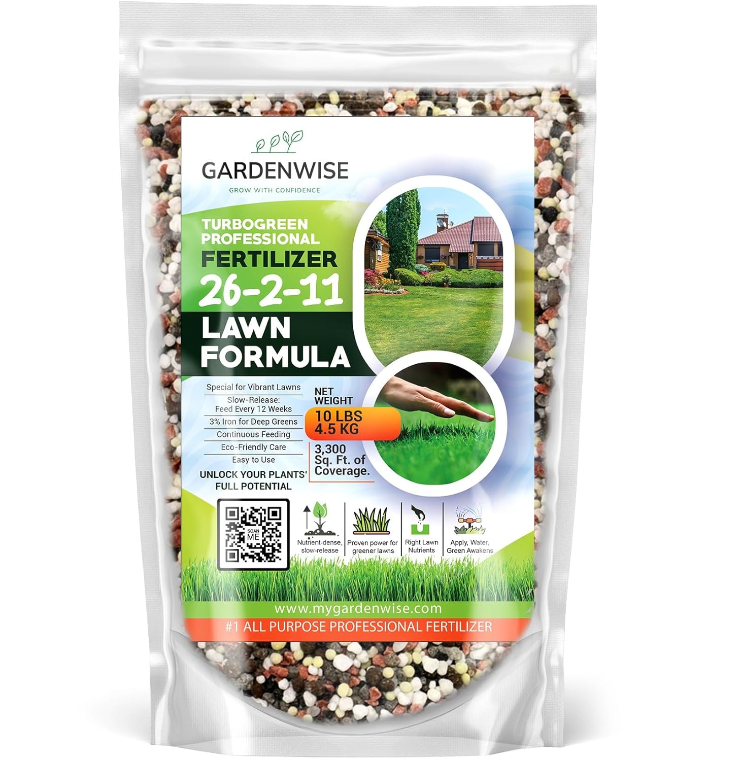 TurboGreen Premium Lawn Fertilizer for Lush Green Growth