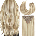 Human Hair Clip in Extensions Highlight P10-613 - Silky Straight