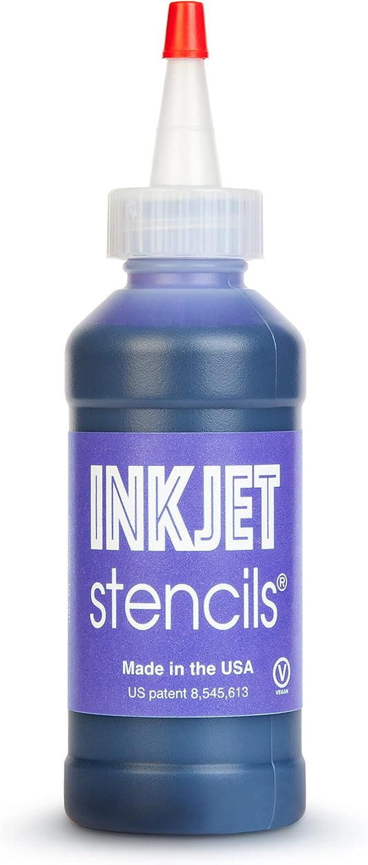 Vibrant Violet Stencil Ink: Refill for Printer, 4oz