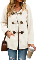 Dokotoo Womens Faux Shearling Oversized Color Block Jacket - Cozy