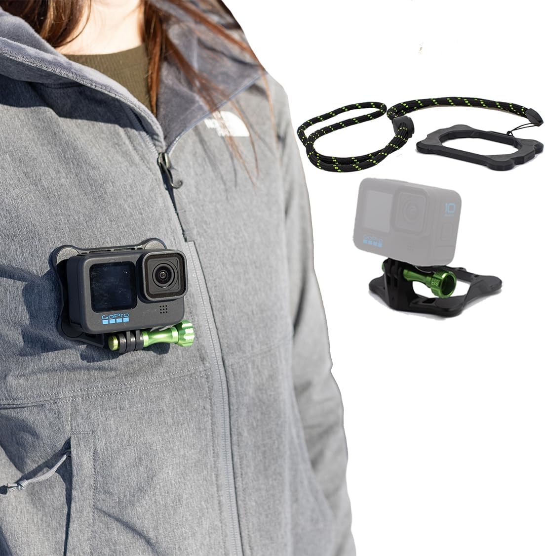 SNAP Mounts Magnetic Action Camera Chest Mount for GoPro & DJI
