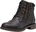Vepose Women's 903 Combat Ankle Boots Lace Up Comfortable Booties