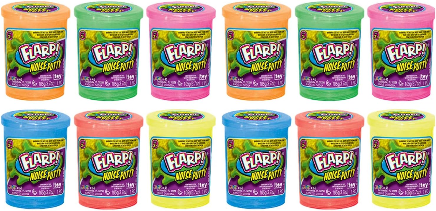 Flarp Noise Putty Scented 12 Pack Assorted Sensory Toys