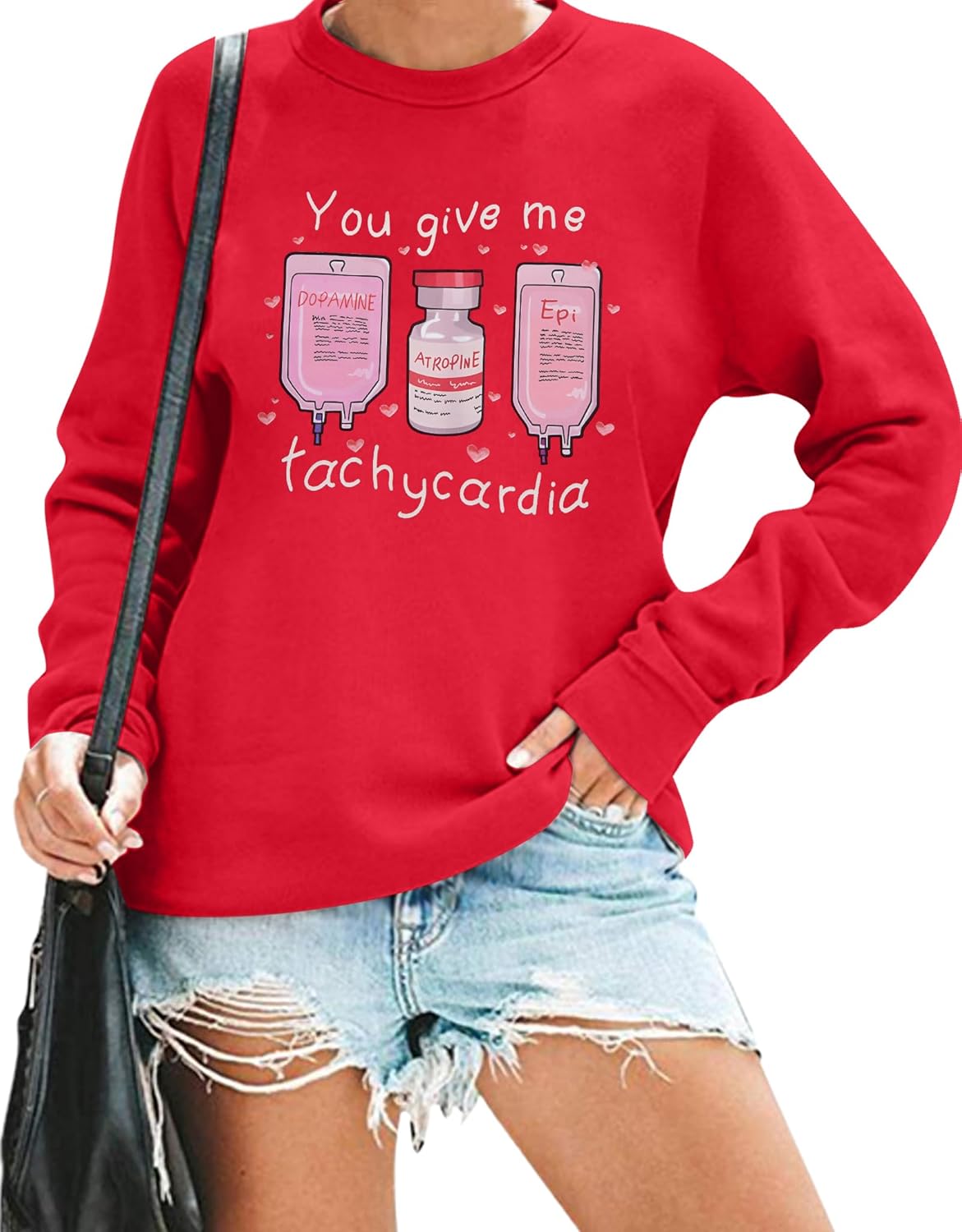 Nurse Valentines Day ICU Life Sweatshirt