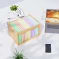 LONTAI Bamboo Hanging File Organizer - Stylish Office Storage