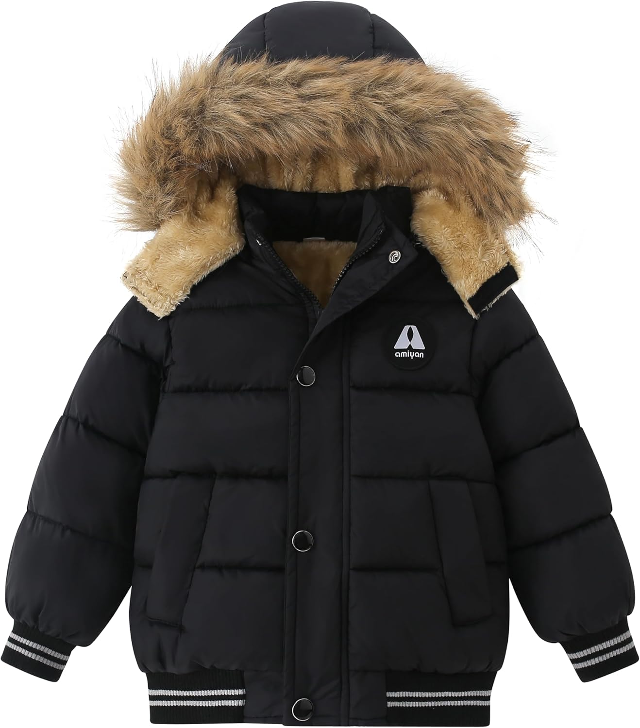 Toddler Down Winter Coat for Boys Girls - Warm Fleece Jacket