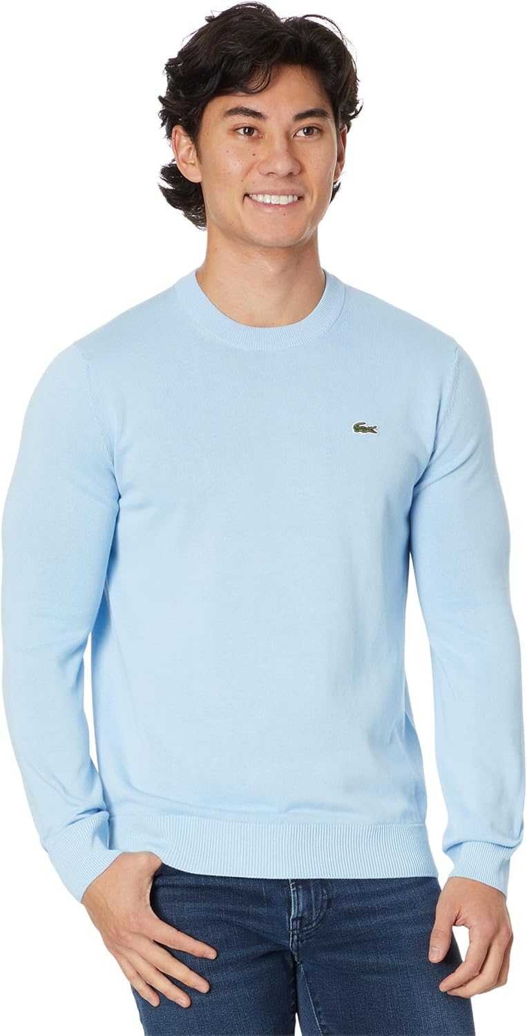 Lacoste Men's Long Sleeve Crew Neck Sweater for Everyday Style