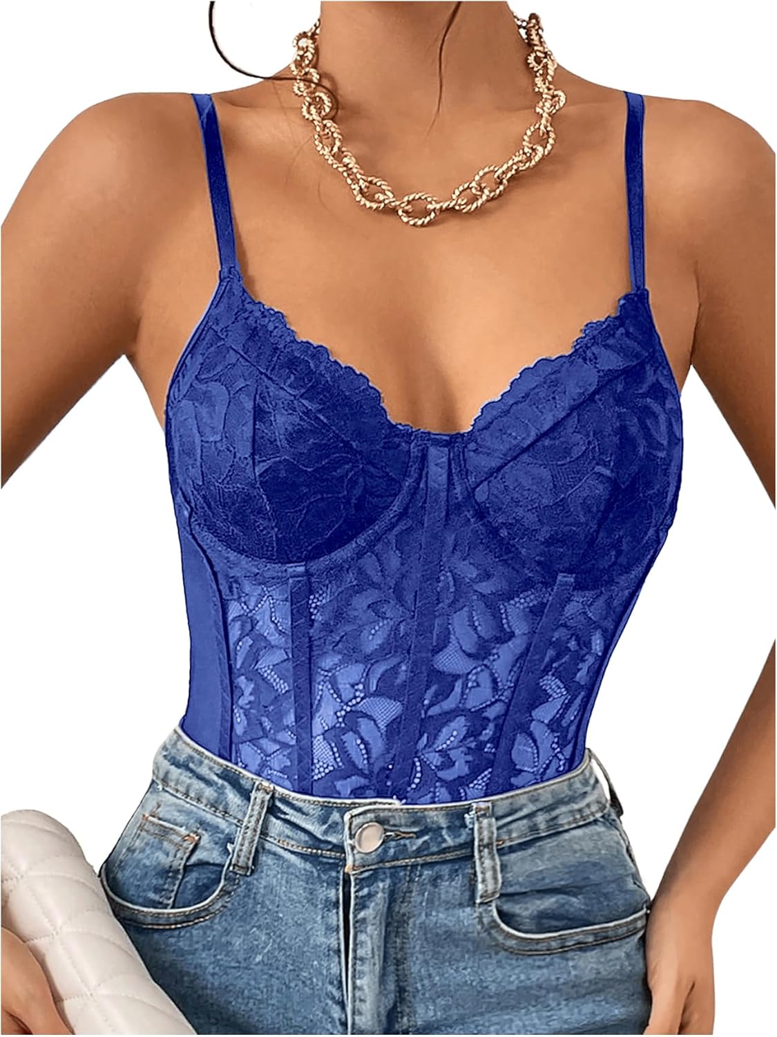 Milumia Women's Sexy Sheer Mesh Lace Bodysuit Review