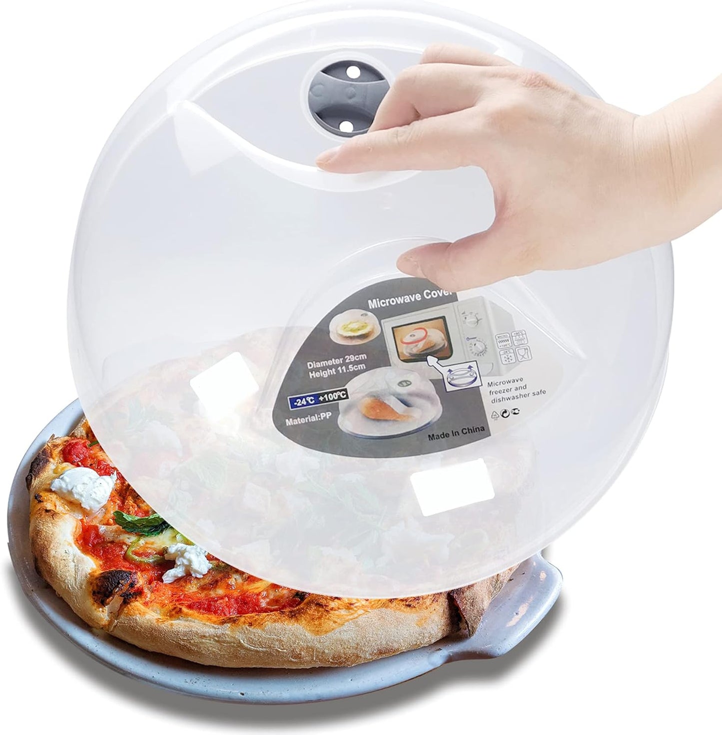 Keep Microwave Clean with Layron Splatter Cover