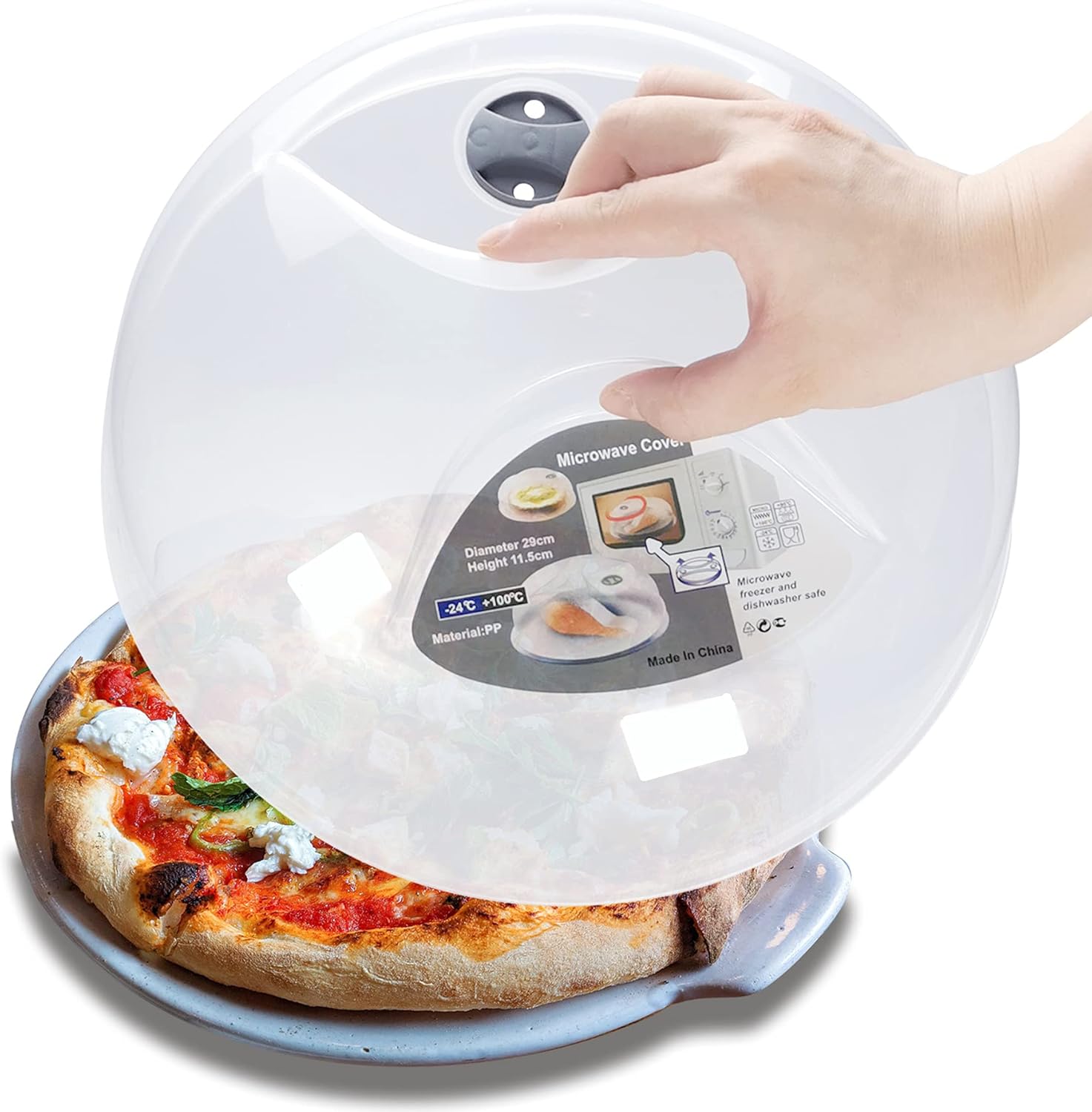 Keep Microwave Clean with Layron Splatter Cover