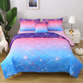 Twin Size Mermaid Comforter Set - Pink Mermaid Scale Bedding