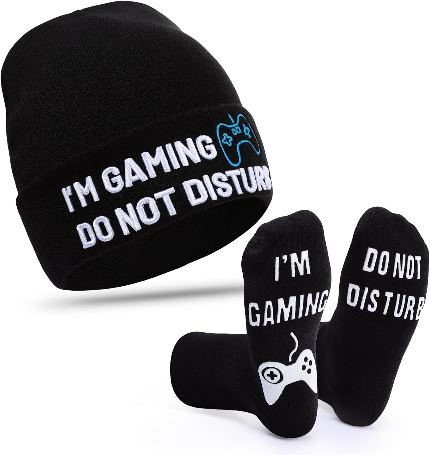 Peninpha Gamer Gift Set - Fun & Stylish Socks & Beanie