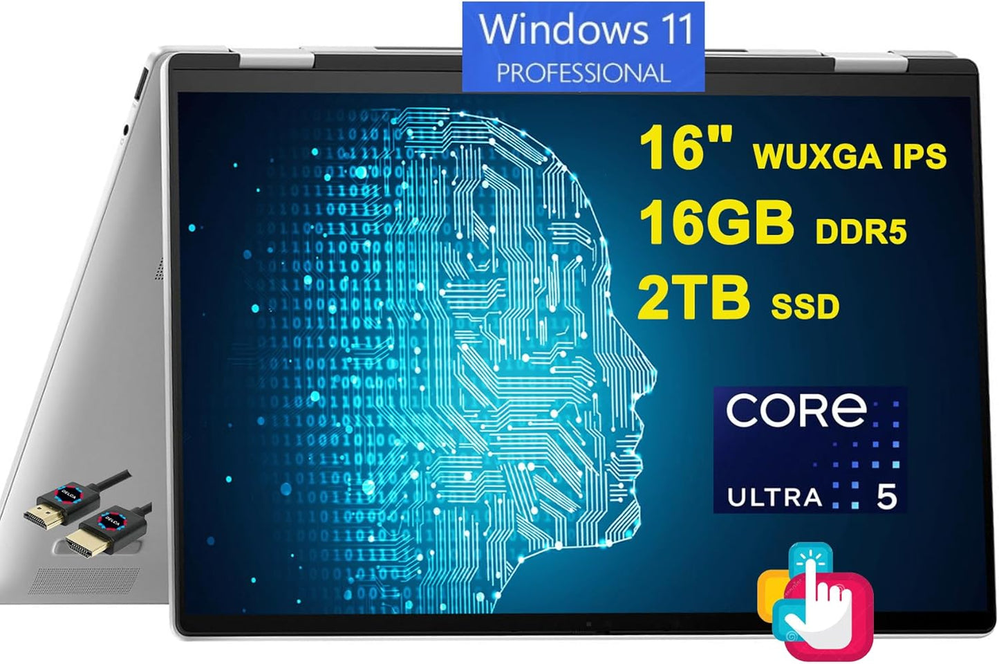 HP Envy x360 2-in-1 Laptop with 16in Touch Display and 2TB SSD