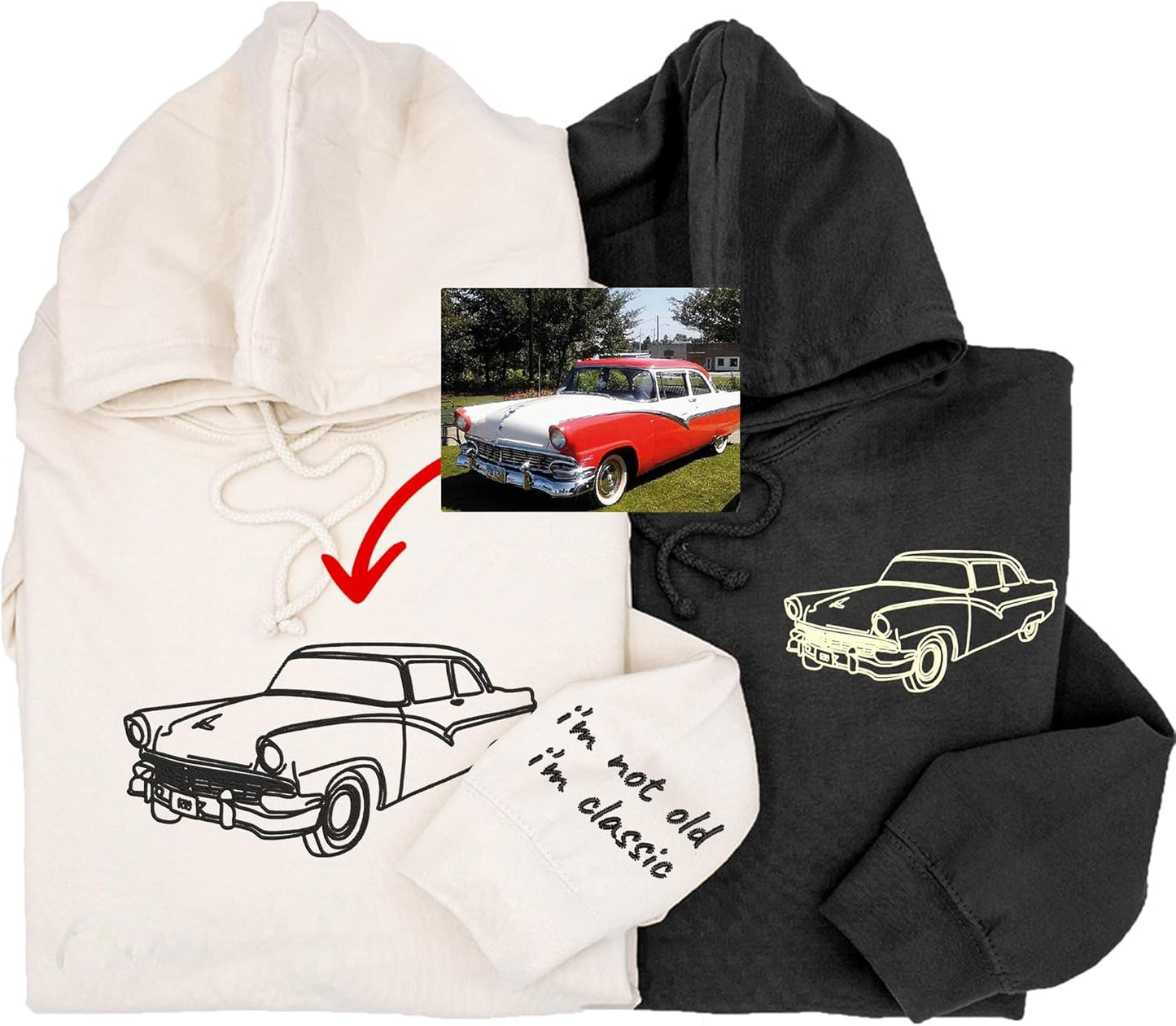 Custom Embroidered Car Lover Sweatshirt - Personalized Dad Gift