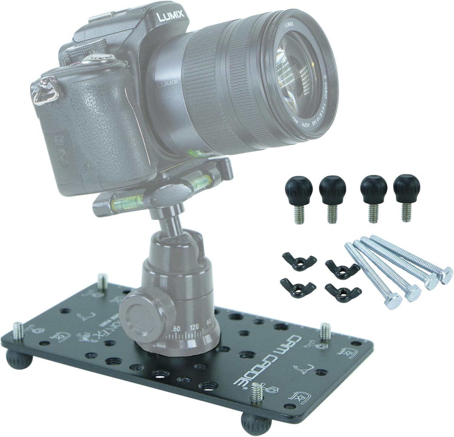 Ultra Flat Low Angle Cheese Plate Pod for DSLR and Action Cameras