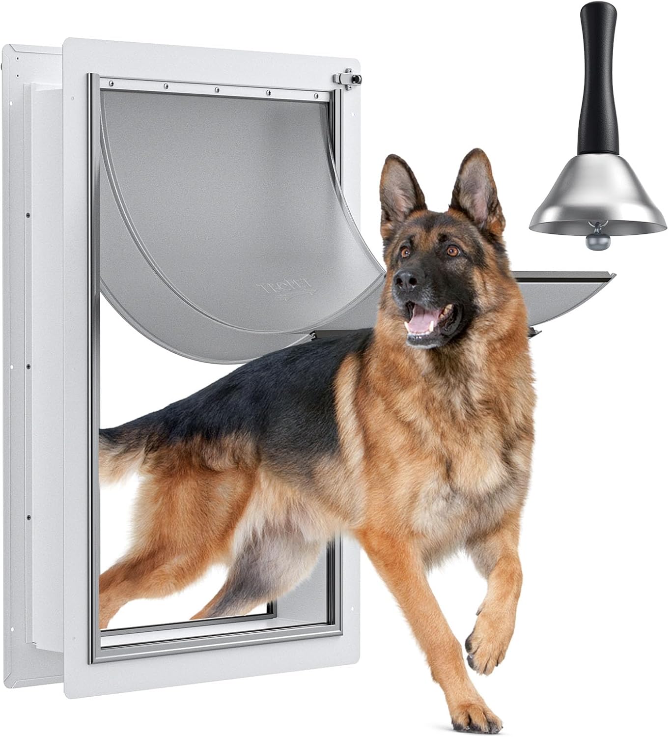 Pet Door for Wall Upgrade 2.0 with Secure Lock and Durable Frame