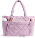 BAGSMART Puffy Tote Bag for Women - Large Quilted Shoulder Bag