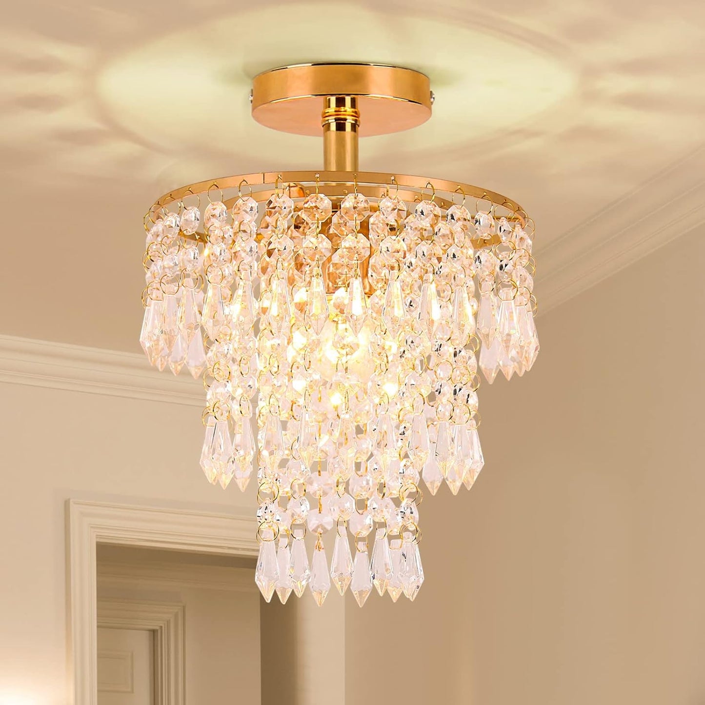 Mini Size Crystal Chandelier for Modern Home Decor