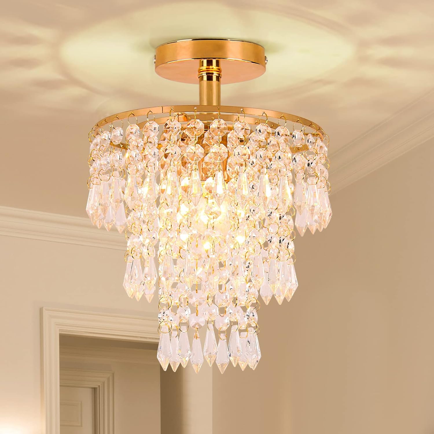 Mini Size Crystal Chandelier for Modern Home Decor