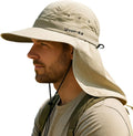 Cooling Sun Hat for Big Heads - UPF 50+ Wide Brim with Neck Flap