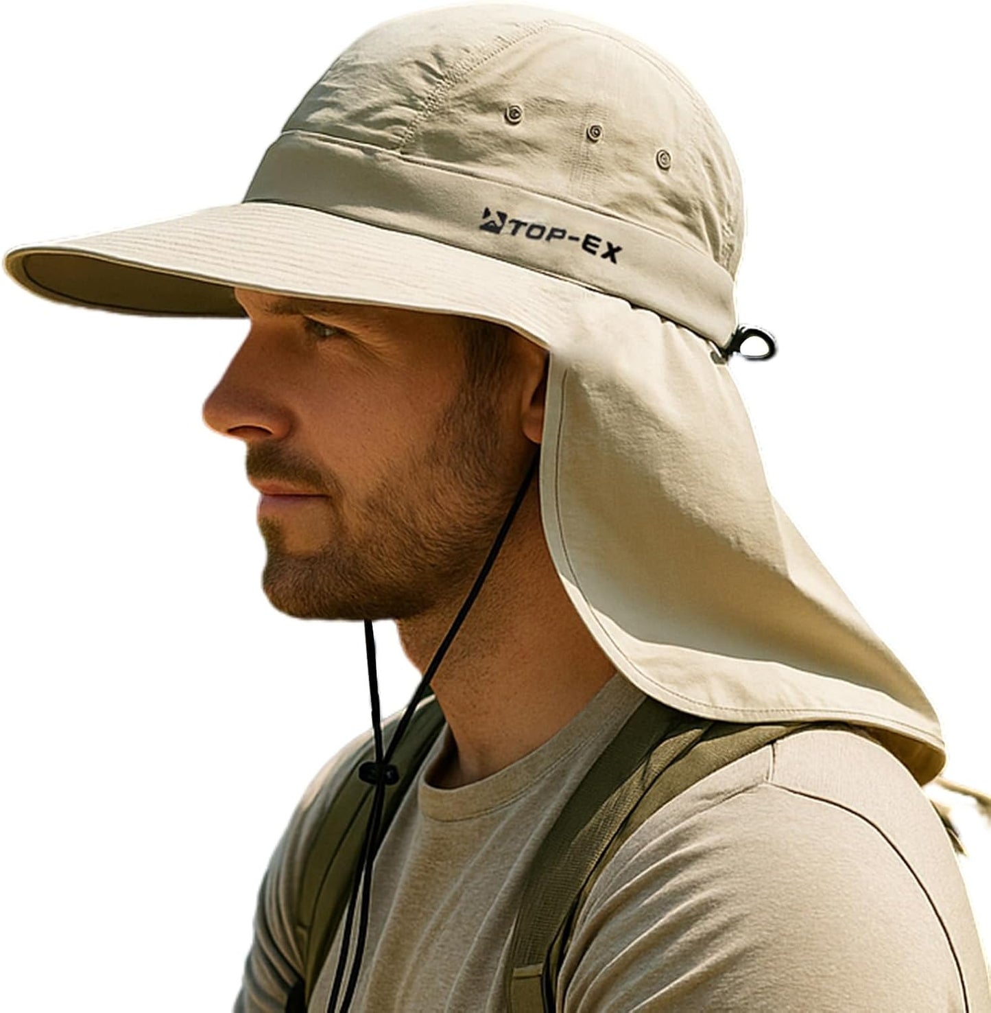 TOP-EX Cooling Sun Hat with Neck Flap for Ultimate Sun Protection