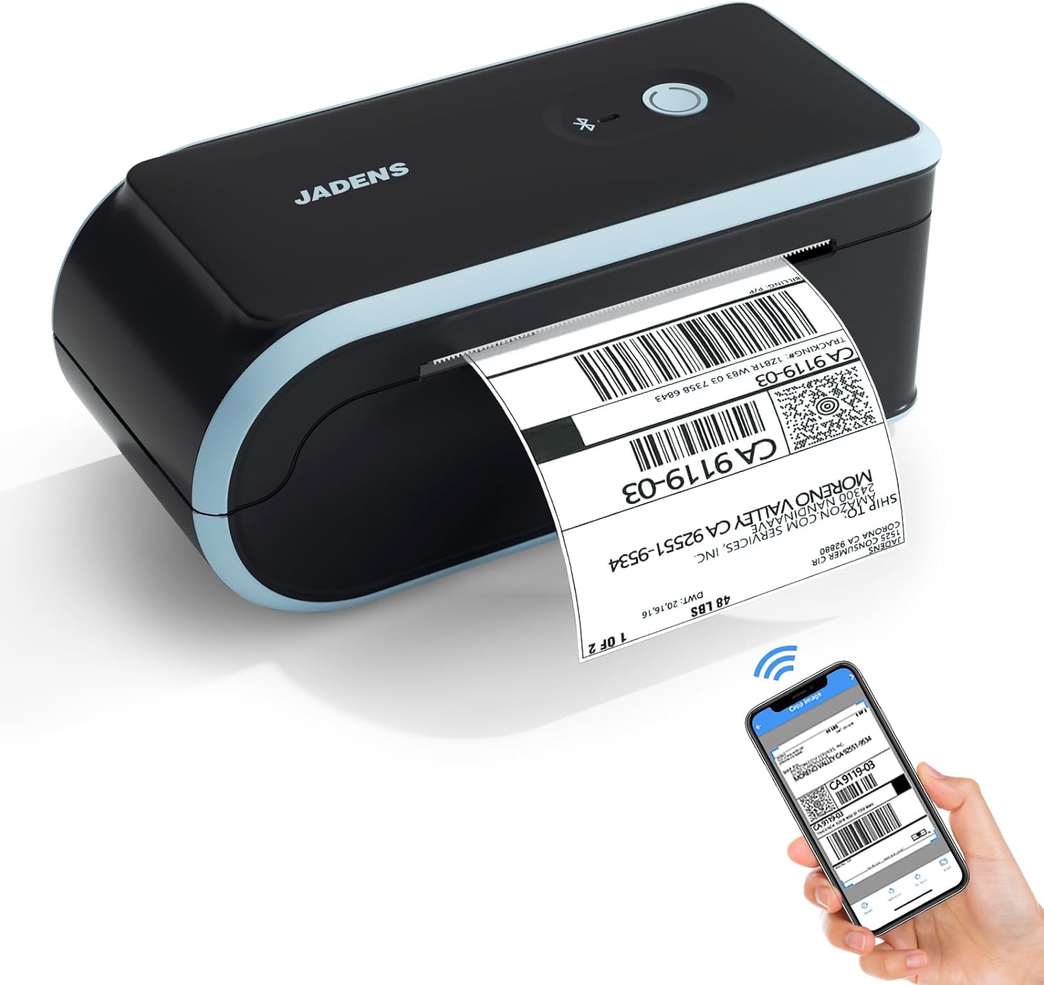 JADENS Wireless Thermal Label Printer: Print Anywhere with Ease