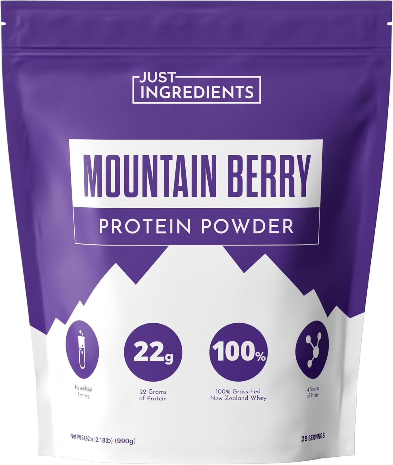 Mountain Berry Protein Powder with Grass-Fed Whey & Plant Proteins