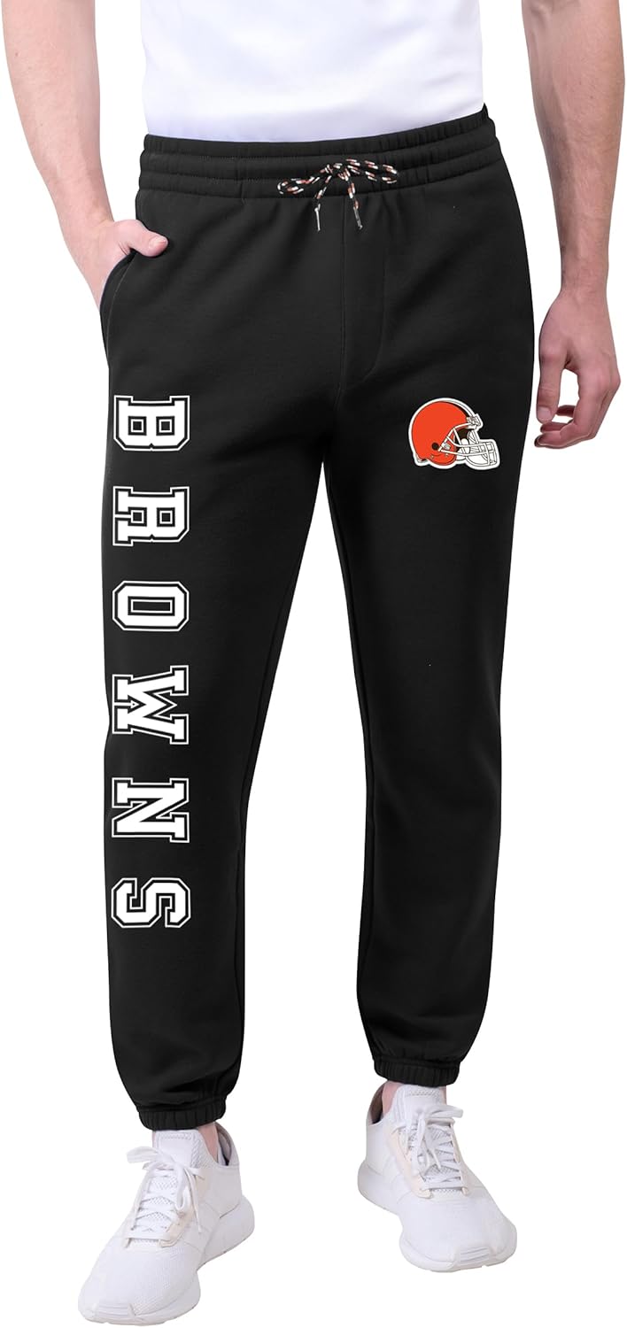 Ultra Game Men's NFL Official Active Super Soft Fleece Joggers