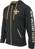 Zubaz NFL Men's Team Name and Logo Full Zip Zebra Hoodie - Fan