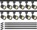 LED Track Lighting Kit 12-Light with 13ft H Track - Dimmable 3000K