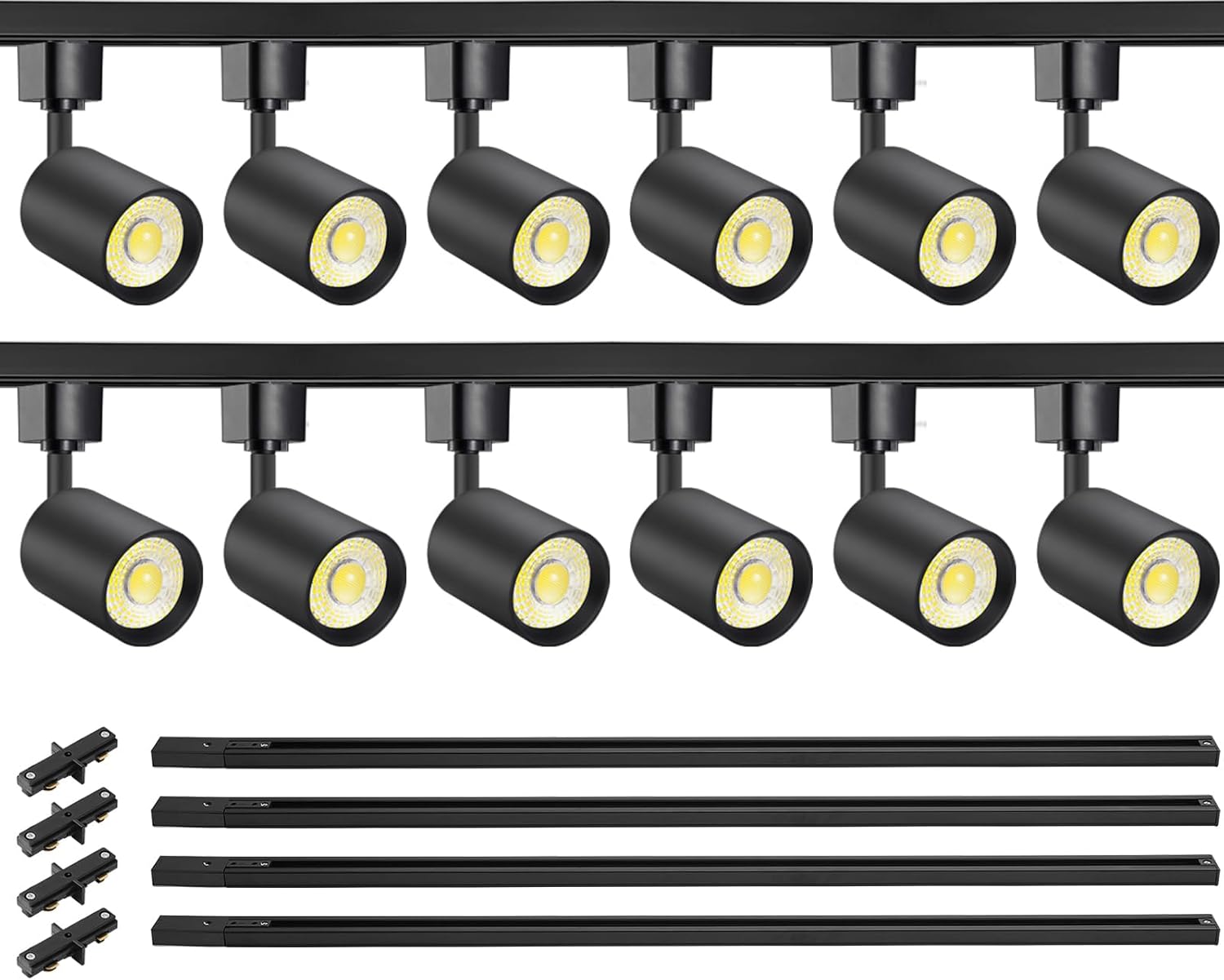 VANoopee 12-Light LED Track Lighting Kit for Modern Spaces