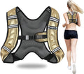 Weighted Vest 6-30lb for Running and Strength - Reflective Safety