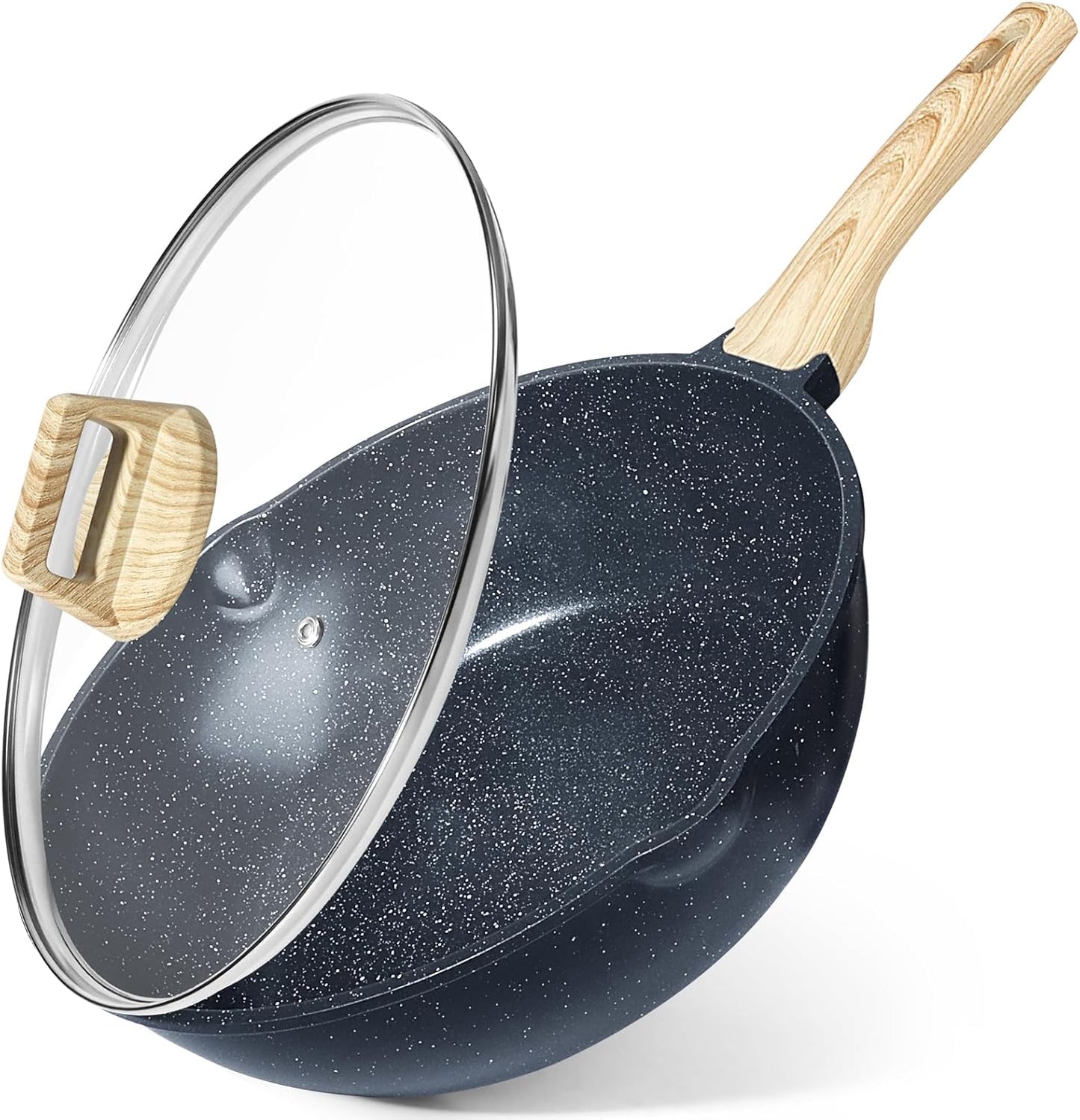 GiPP Ceramic Nonstick Deep Frying Pan Skillet for Healthy Cooking