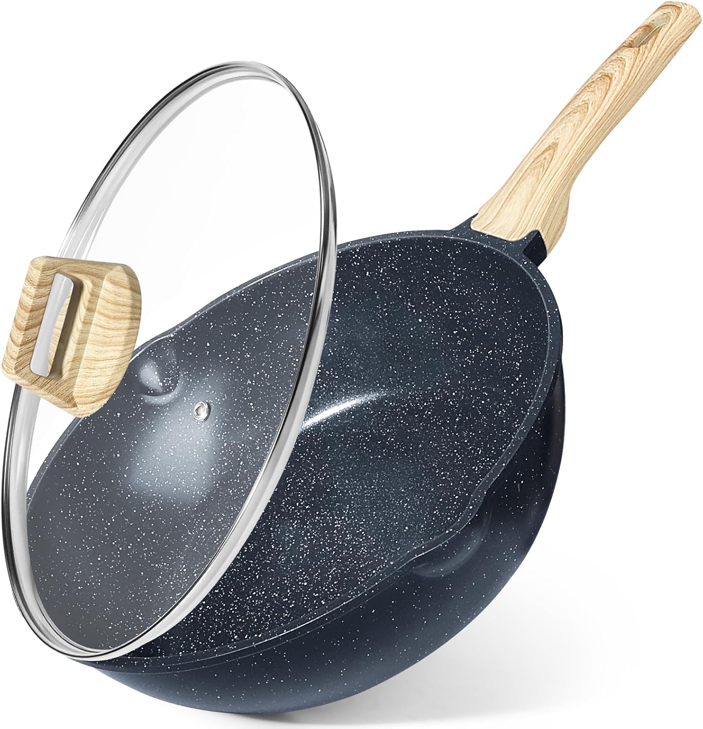 GiPP Ceramic Nonstick Deep Frying Pan Skillet for Healthy Cooking