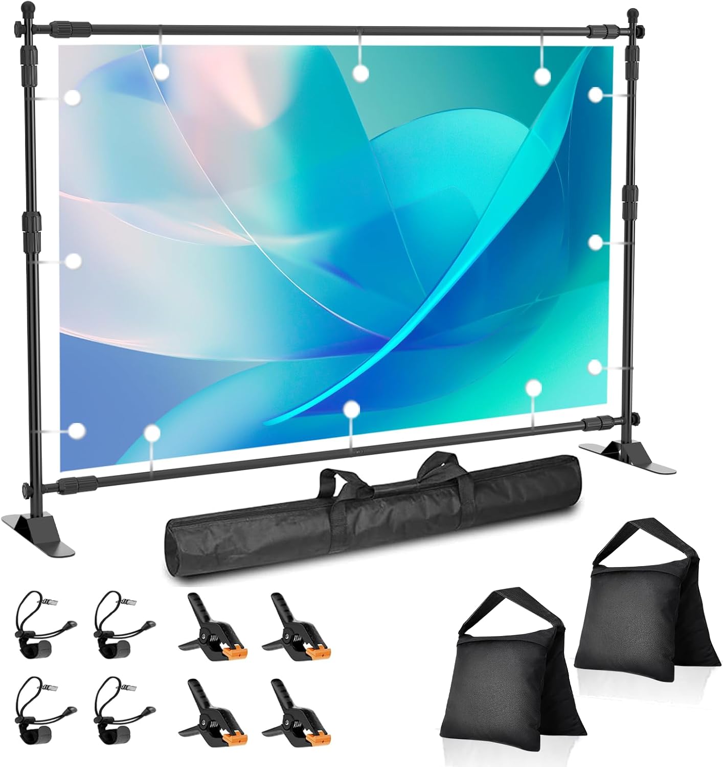 Adjustable Photo Backdrop Banner Stand for Events and Displays