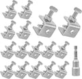 304 Stainless Steel C-Clamps for Woodworking, 16 Pack Mini Clamps