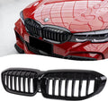 G20 Grille Single Slat Gloss Black Front Kidney Grill Compatible