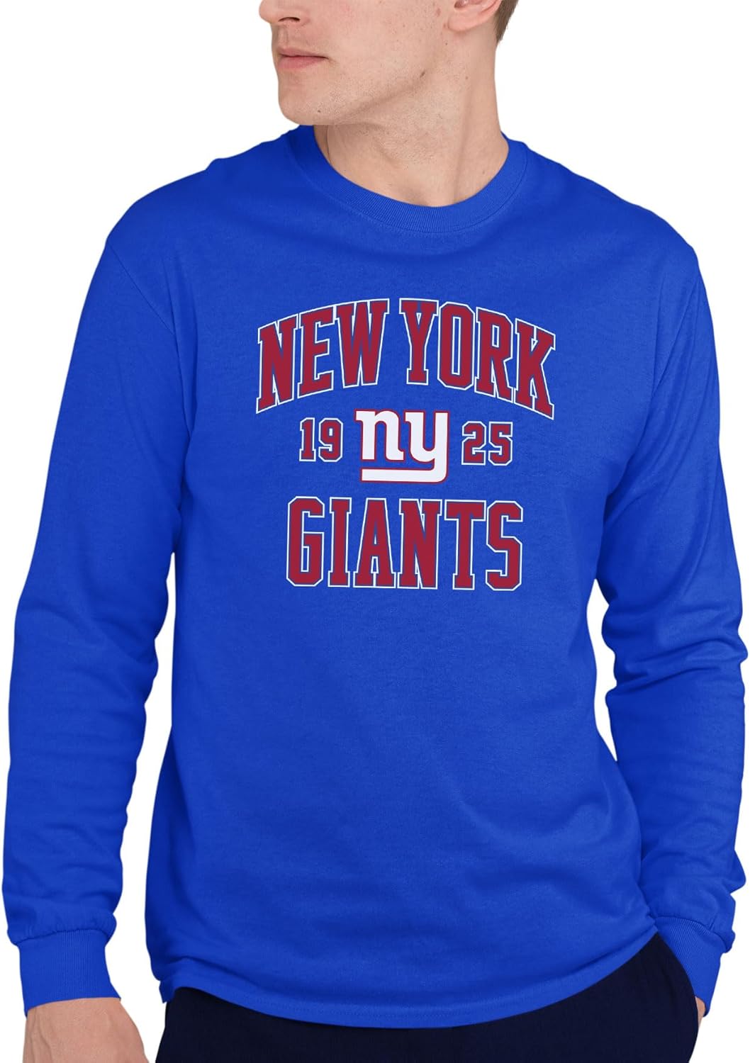 New York Giants Long Sleeve Fan Tee for Men & Women - Soft Cotton